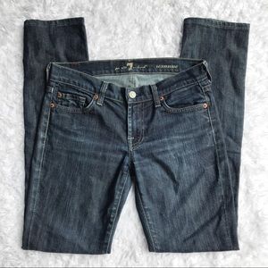 7 for all Mankind Roxanne Skinny Jeans Dark Wash Size 26